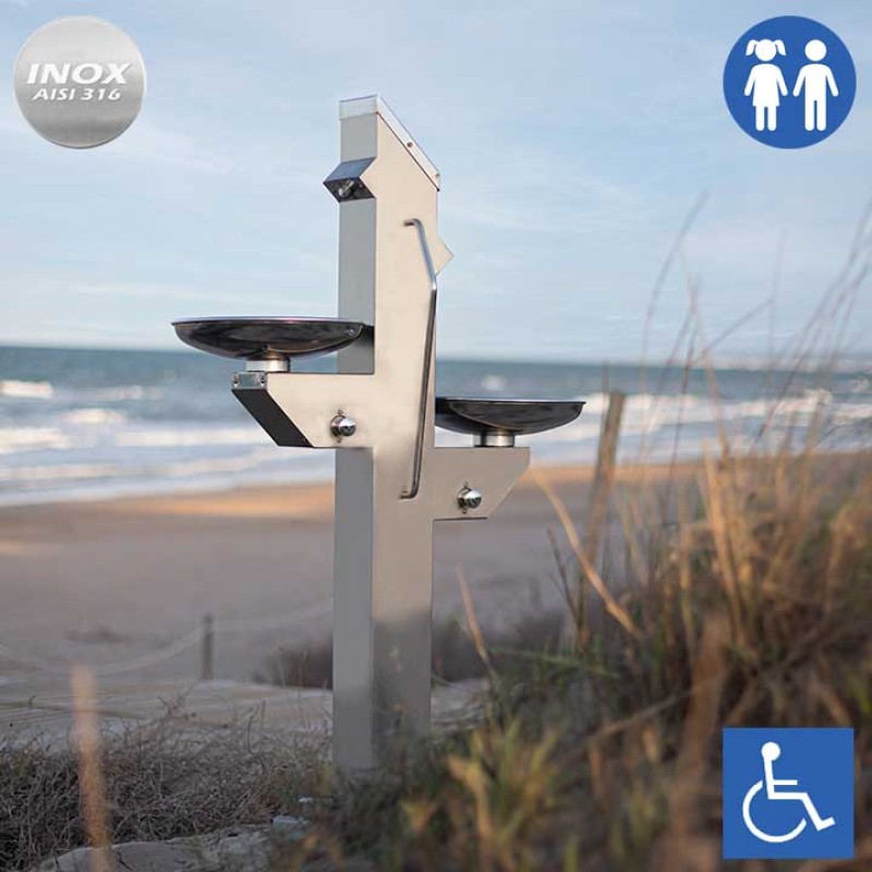 Font urbana Inclusiva per beure FX-03 inox